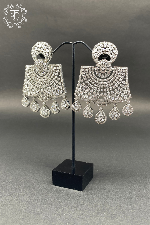 Silver AD Earrings - Image 3