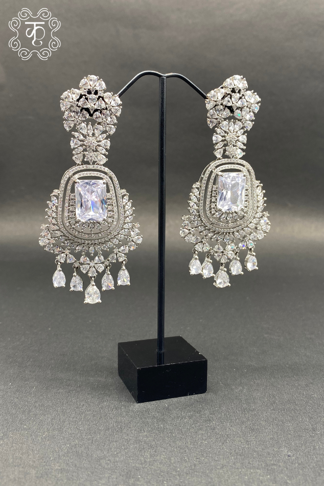 Silver AD Earrings - Image 3