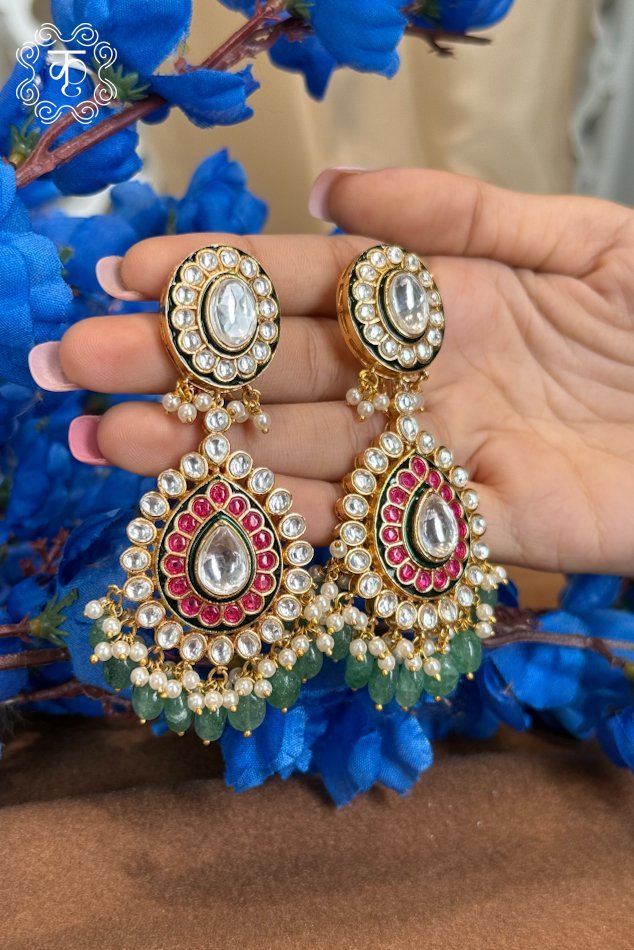 EarRings - Red White - Image 3