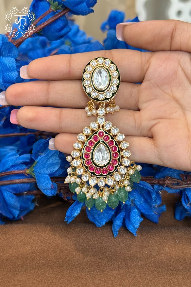 EarRings - Red White - Image 5