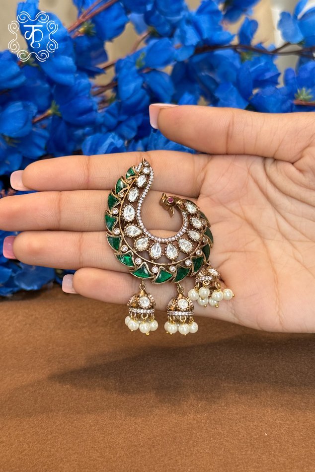 EarRings - Green White - Image 5