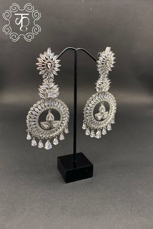 Silver AD Earrings - Image 2