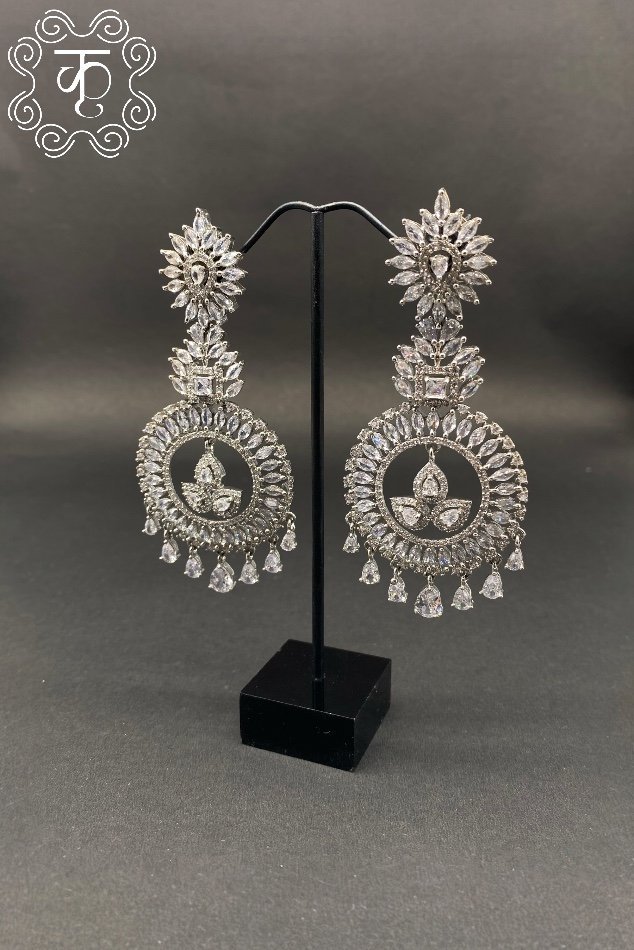 Silver AD Earrings - Image 4