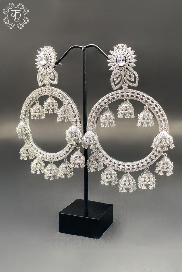 Silver AD Earrings - Image 3