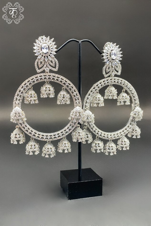 Silver AD Earrings - Image 2